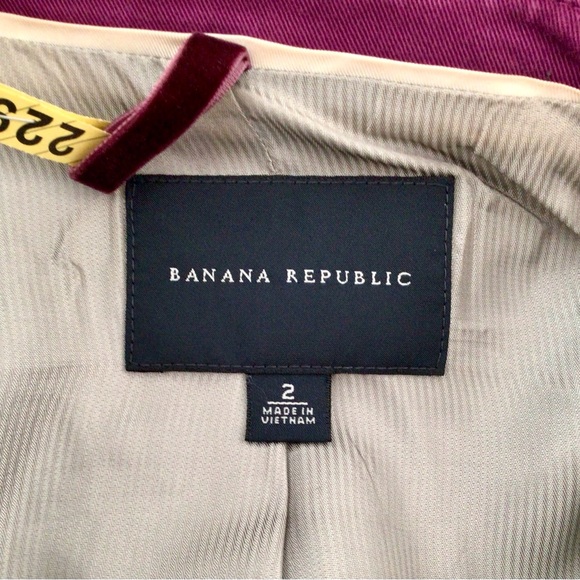 BANANA REPUBLIC Charcoal Grey Single Button Wool Blazer - US 2 - Picture 6 of 7